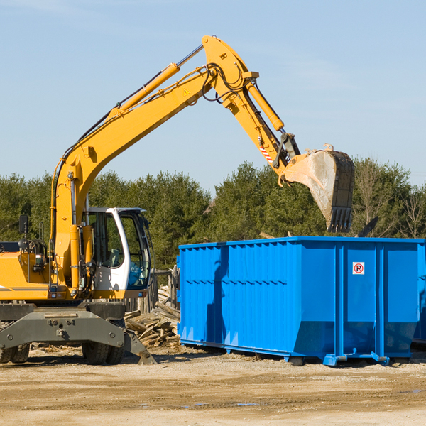 can i choose the location where the residential dumpster will be placed in Seneca KS